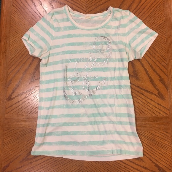 J. Crew Striped Tee with Nautical Design - Picture 3 of 3